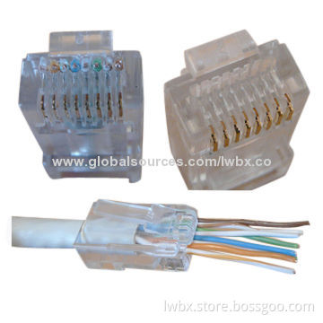 RJ45 Modular Plug with Holes